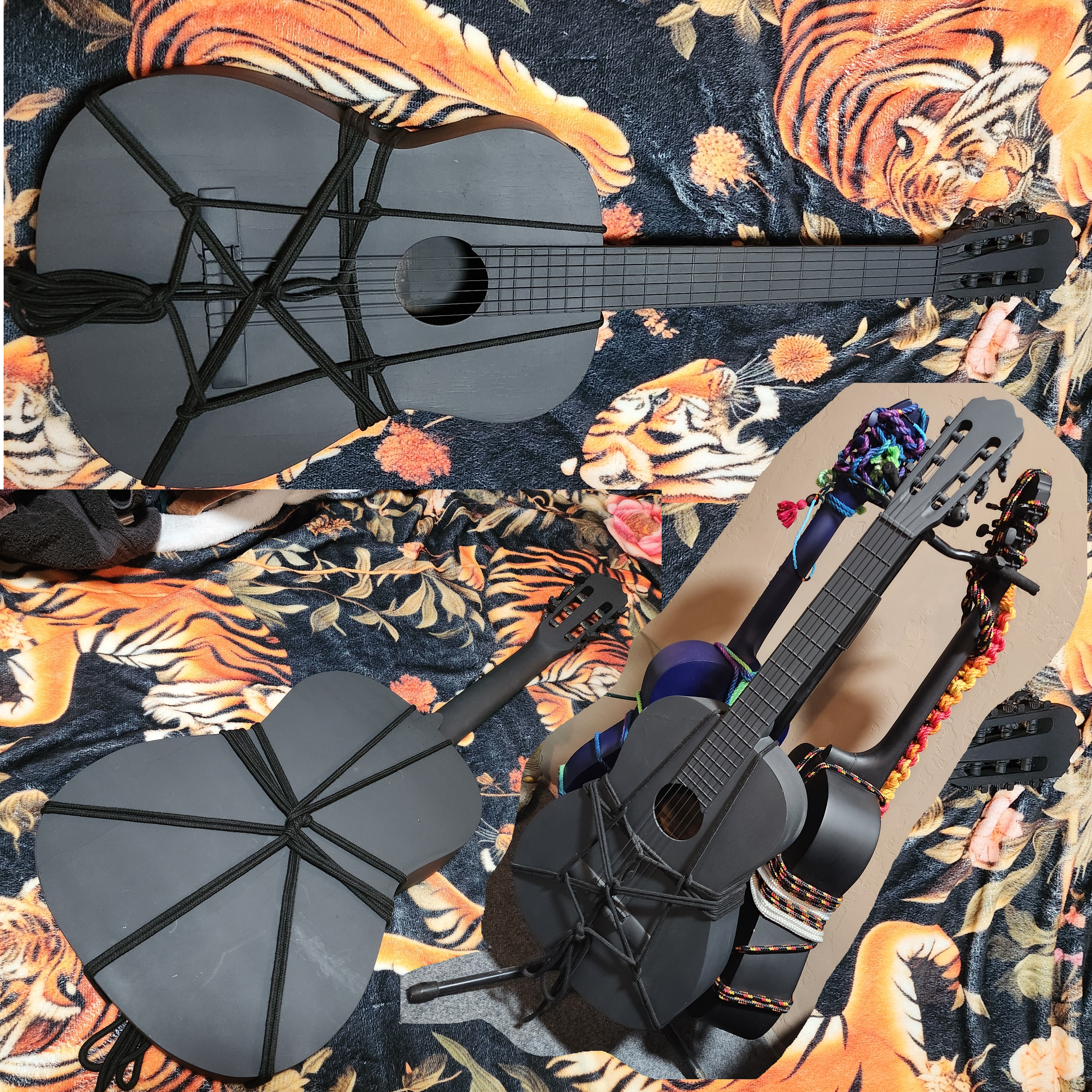 Shibari Guitar - Greece - Shadow Box (All Black Minimalist) additional image