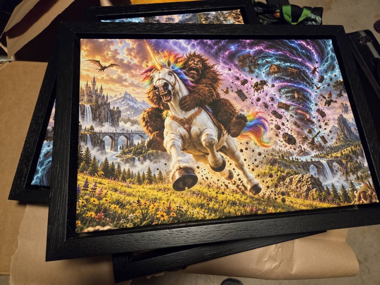Samsquanch - Framed Canvas Print