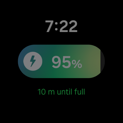 Wear OS quick tile showing BPM Munkz Pulse battery and time preview