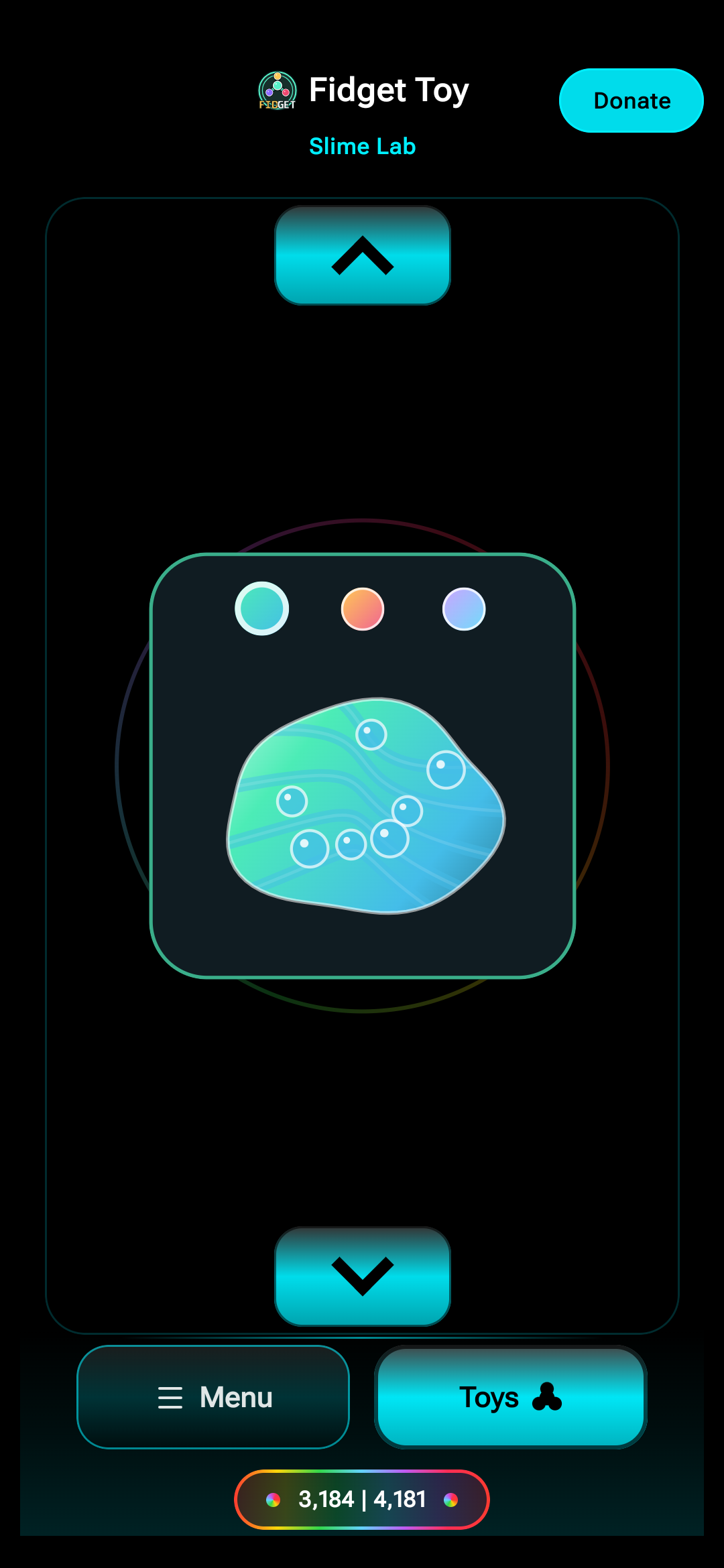 Munkz Fidget Toy running on an Android phone